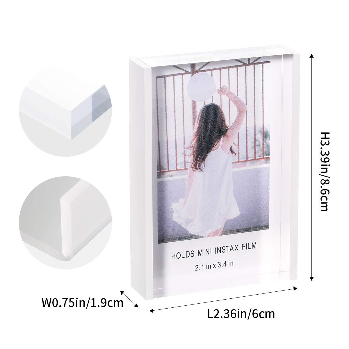 Amazon.co.jp: かわいいチェキミニフォトフレーム、2x3ポラロイド写真